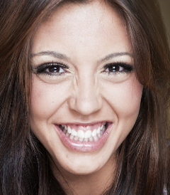 smiling woman with a gummy smile