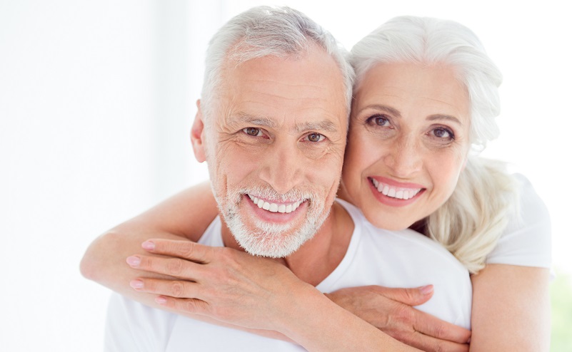 older smiling couple